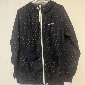 Columbia Black and White Hooded Jacket